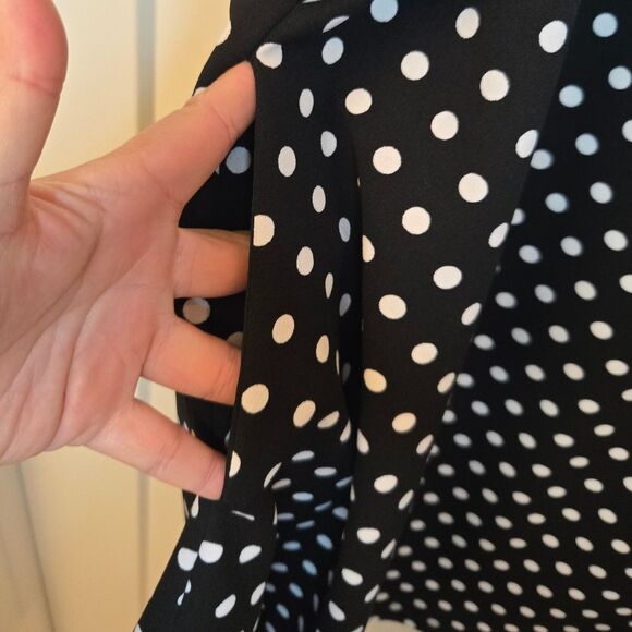 Lane Bryant black & white polka dot dress Flutter sleeves plus size 18/20 - Picture 13 of 13
